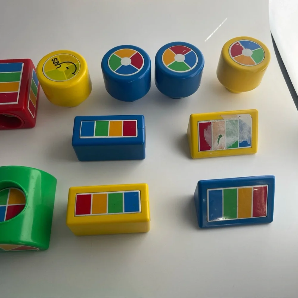 Vintage HILCO Magnetic building blocks set of 14